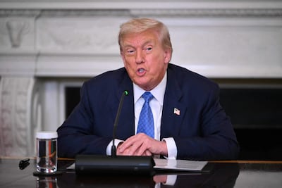 La nueva línea de alto voltaje entre Moldavia y Rumanía llevará el nombre del presidente de EE.UU., Donald Trump. (Photo by ANDREW CABALLERO-REYNOLDS / AFP)