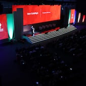 AME3375. LUQUE (PARAGUAY), 12/03/2026.- El presidente del Banco Interamericano de Desarrollo, Ilan Goldfajn, habla durante un evento de apertura este jueves, en Luque (Paraguay). El sector corporativo fue gran protagonista en el segundo día de las reuniones anuales del Grupo Banco Interamericano de Desarollo (BID) en Paraguay, con el anuncio de la conclusión del proceso de capitalización de 3.500 millones de dólares de BID Invest, su brazo enfocado al segmento privado, y la celebración de la primera de las dos sesiones del foro empresarial que se ha programado. EFE/ Juan Pablo Pino