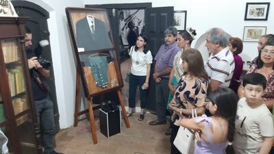 La sociedad de Itauguá participa de la apertura de la Sala de Félix Fernández.