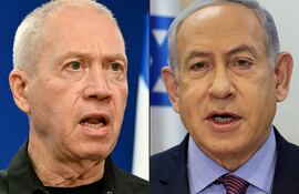 Yoav Gallant y Benjamin Netanyahu