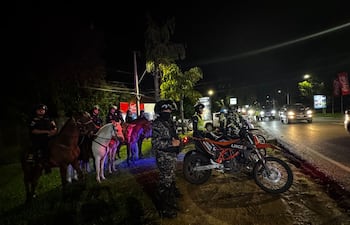 Más de 800 agentes de la Policía Nacional en San Bernardino.