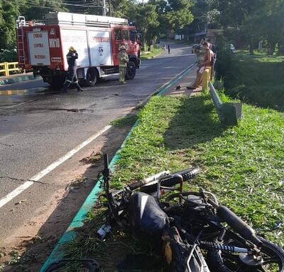 Accidente de tránsito con daños materiales se reportó en Caacupé.