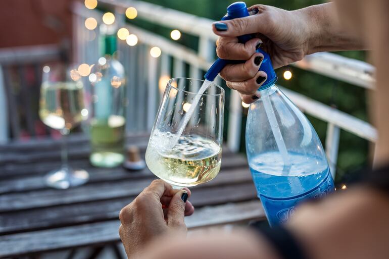 Spritzer de vino blanco.