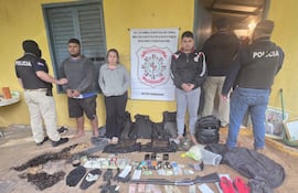 Emanuel Cidade Campos, Adriana Barboza Balmori y Leandro Alfredo Portillo Achucarro, capturados en Minga Guazú por el megaataque en Santa Rita.