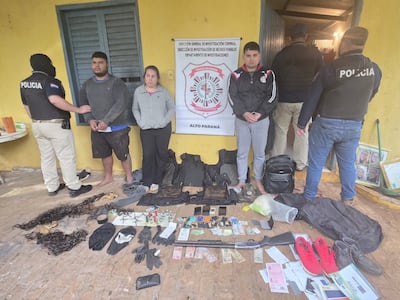 Emanuel Cidade Campos, Adriana Barboza Balmori y Leandro Alfredo Portillo Achucarro, capturados en Minga Guazú por el megaataque en Santa Rita.