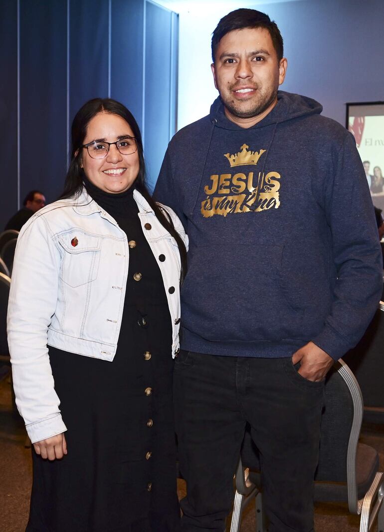 Daiana Caballero y Blás Colmán.