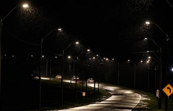 Nuevo sistema de iluminación LED en la zona del cerro Hû en Paraguarí.