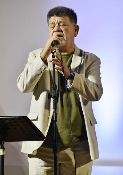 Ricardo Flecha durante el concierto ofrecido el pasado sábado, para dar cierre al lanzamiento de su libro.