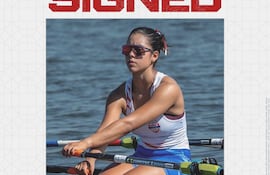 Lucía Martínez pondrá a Paraguay en el remo universitario al igual que su hermana Nicole.