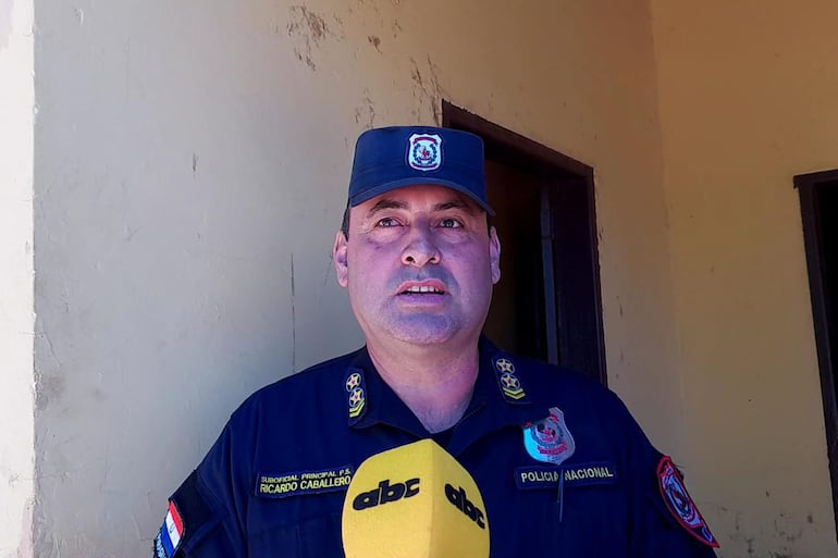 Suboficial Ricardo Caballero, subjefe del Puesto Policial de San Luís