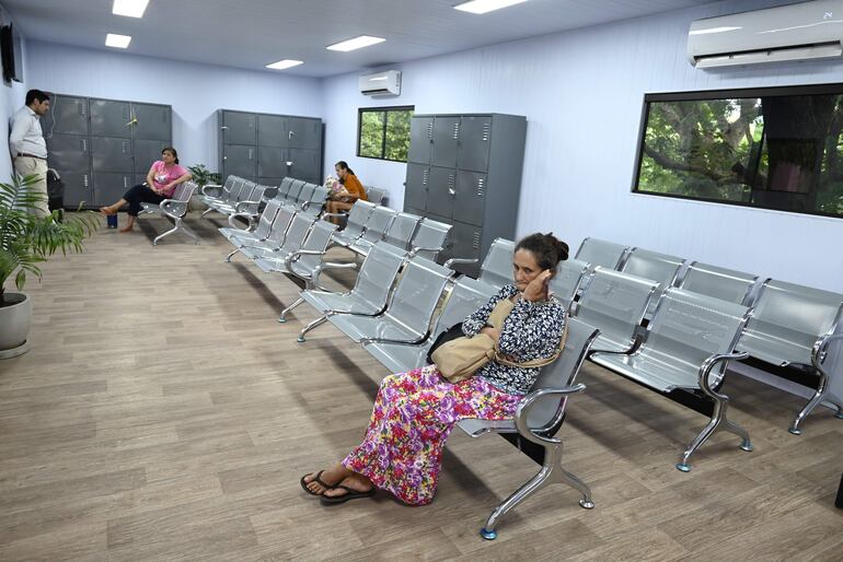 Sala de espera en el Incan, inaugurado hace un  mes. 