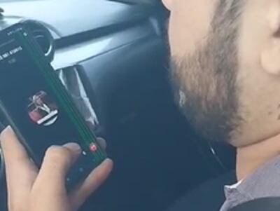 Captura de video del momento de la llamada a la senadora Lizarella Valiente.