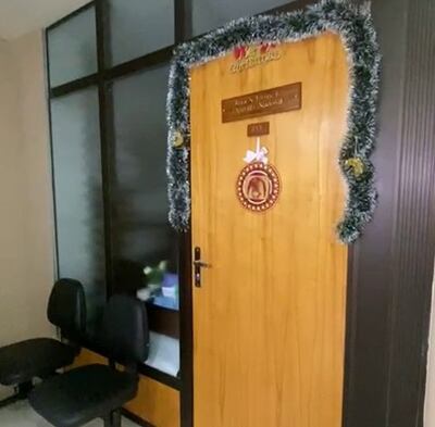 Oficina del diputado Cleto Giménez, donde sus hijas, recientemente contratadas, brillan por su ausencia.