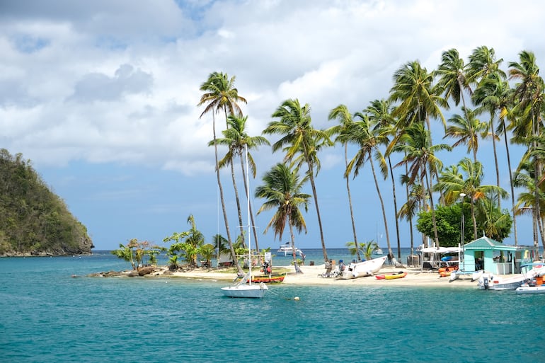 Marigot Bay, Castries Santa Lucía, Caribe.