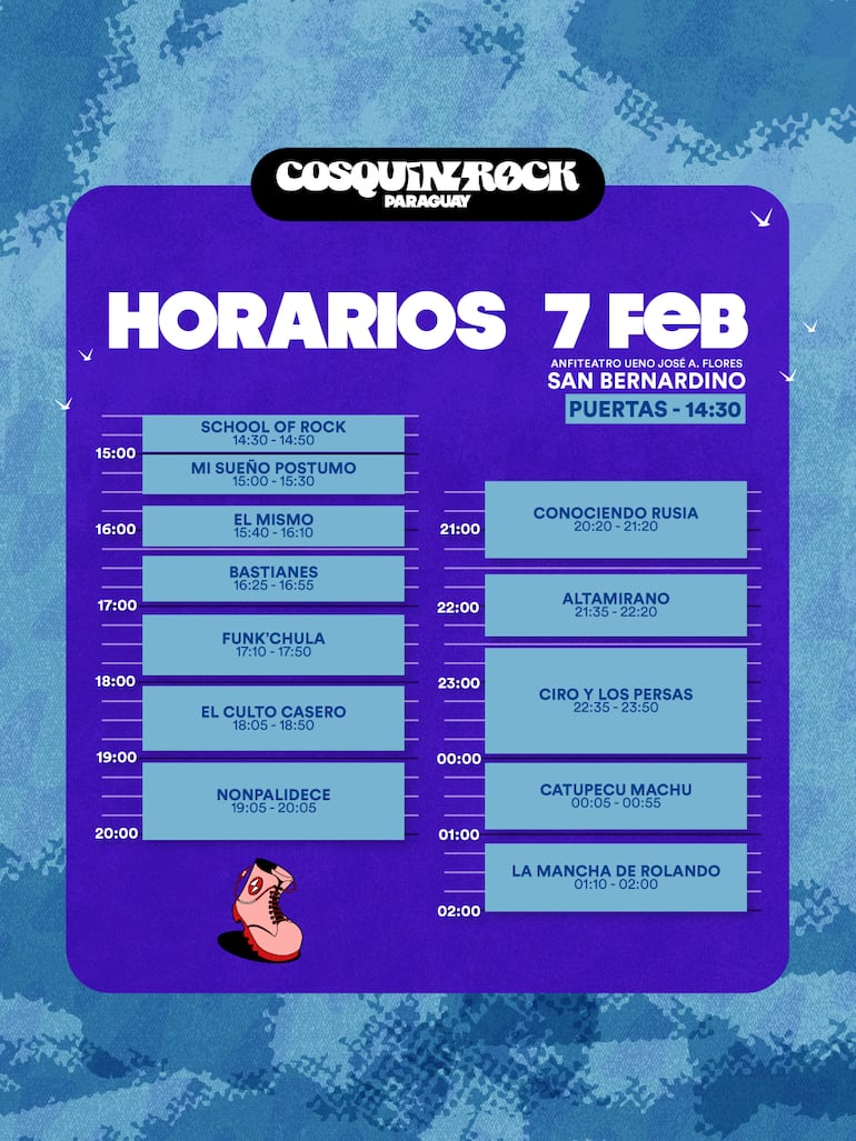 Horarios.