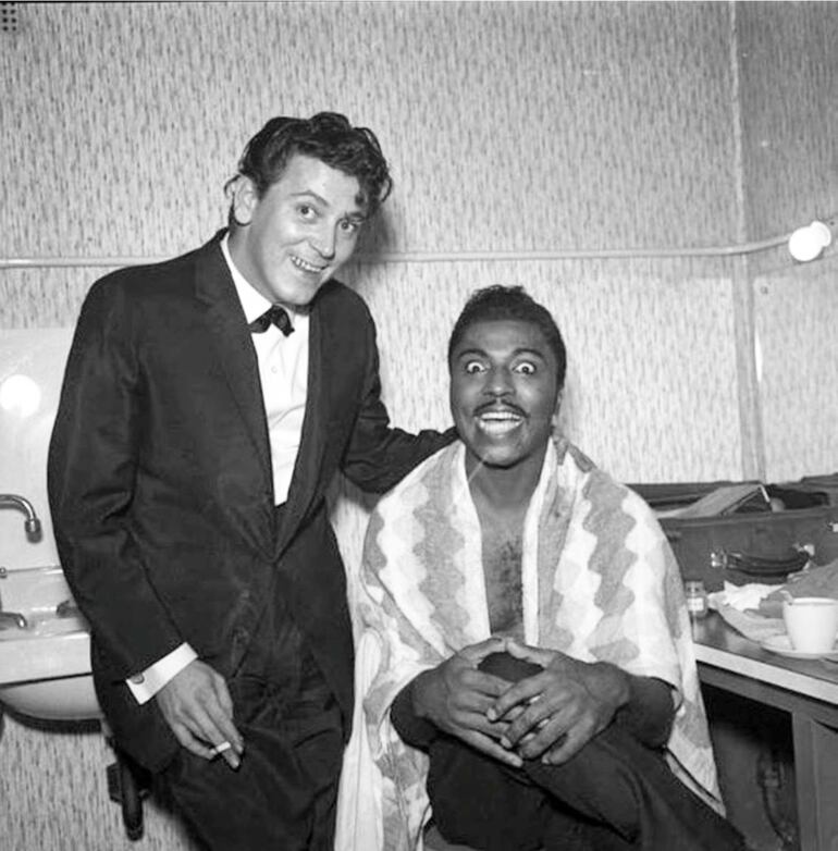 Little Richard con Gene Vincent, 1959.