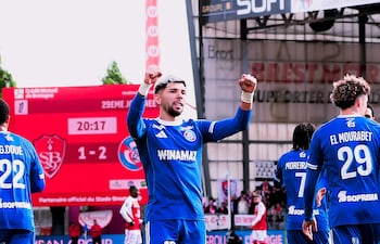 El delantero paraguayo, Julio César Enciso Espínola (22 años), la gran figura en el triunfo de Racing de Estrasburgo sobre el Brest, por la penúltima ronda de la Ligue 1 de Francia.