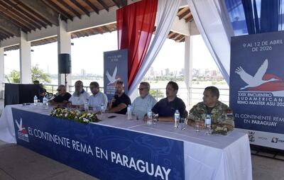 Reunión de prensa para el lanzamiento del Sudamericano.