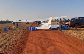 La intervención antidrogas se realiza en una zona alejada de San Alberto.