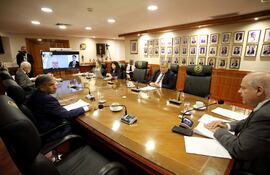 El pleno de la Corte Suprema, en la sesión anterior.