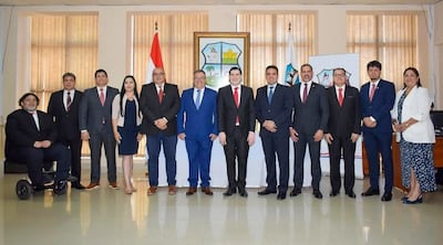 Los miembros de la Junta Municipal del Capiatá.