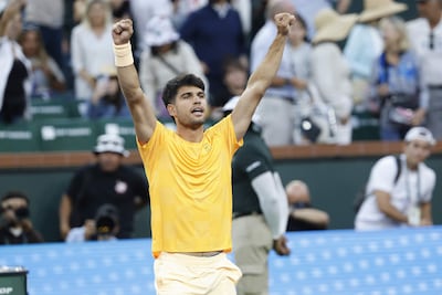 Carlos Alcaraz fue contundente contra el búlgaro Grigor Dimitrov.