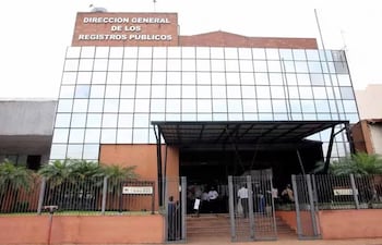 Fachada de la Dirección General de los Registros Públicos (DGRP), donde operara la oficina central del Registro Unificado Nacional (RUN) a partir del 15 de enero.