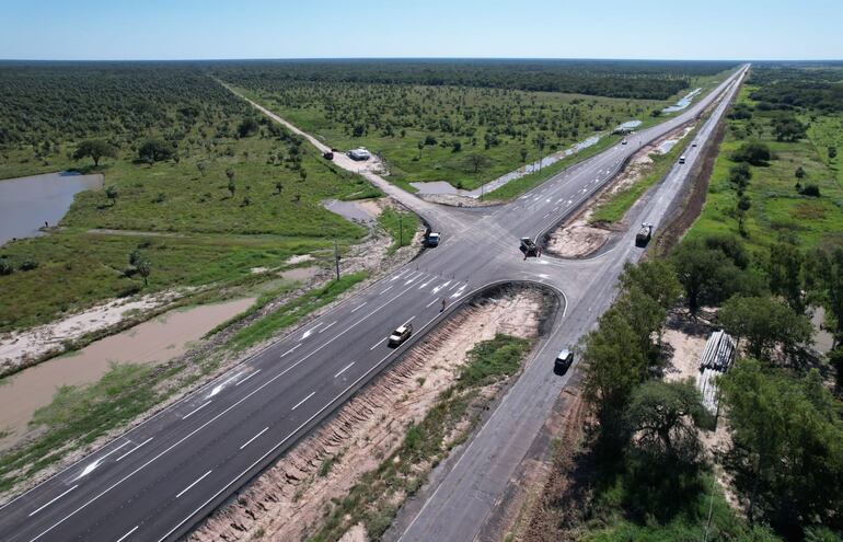 En la zona de Río Negro, la ruta Transchaco ya se encuentra prácticamente lista.