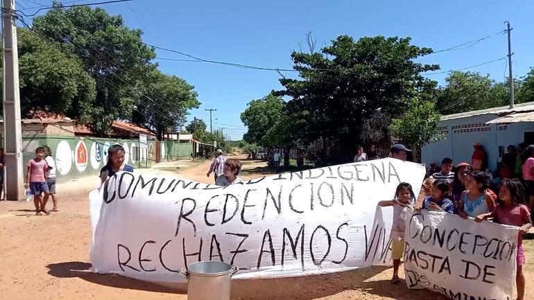 Miembros de la comunidad Redención de Concepción se negaron a recibir los víveres, "gentileza del EPP".