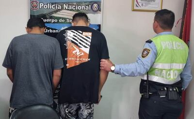 Los robacoches brasileños fueron trasladados a la base de la División Turística.