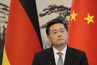 El ministro de Exteriores de China, Qin Gang. El gigante asiático no descarta un TLC con Uruguay, pero preferiría un acuerdo con el bloque del Mercosur, en el que está incluido Paraguay. (EFE)