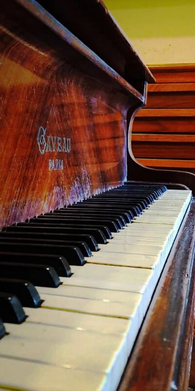 El instrumento del maestro Juan Carlos Moreno González.