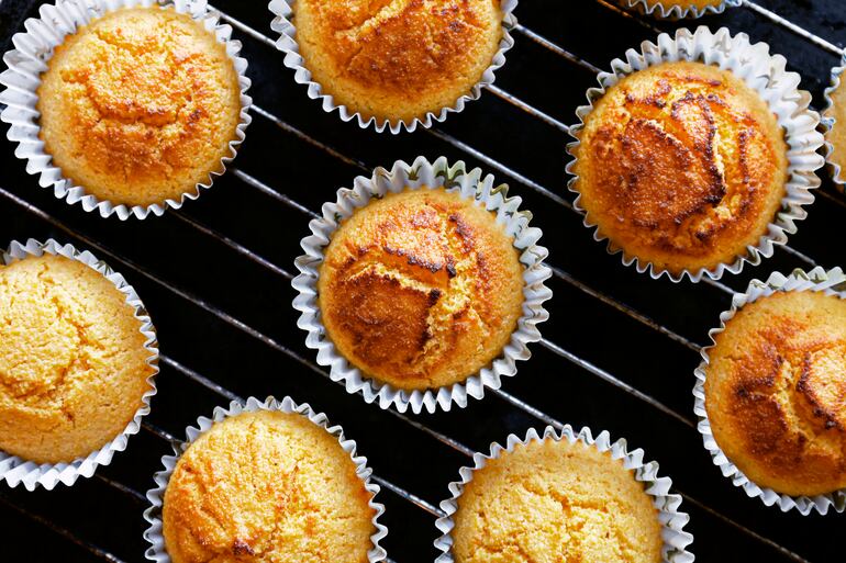 Muffins de maíz.
