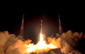 Imagen cedida por la agencia espacial de la India. (archivo)