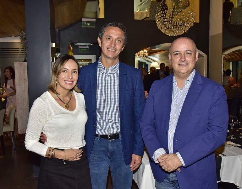 Jael Mantilla, Fernando Adames y Beto Álvarez.