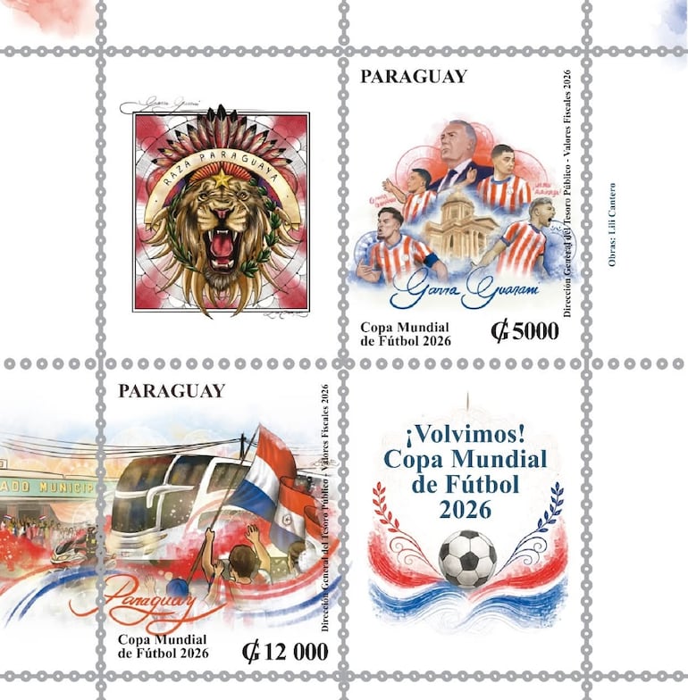 Mundial 2026: Correos del Paraguay anuncia estampillas de la Albirroja - Nacionales
