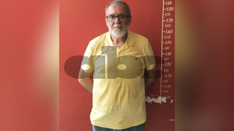 Hugo Derlis Baptista Báez, agente especial supervisor general y actual director general de la Dirección General Antidrogas de la Senad, imputado por supuestas filtraciones a su primo Eulalio "Lalo" Gomes.