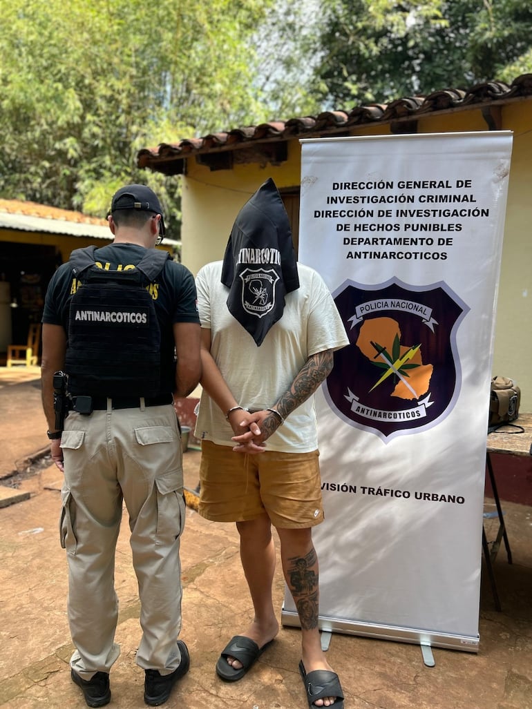 Capiatá: operativo antidrogas deja un detenido