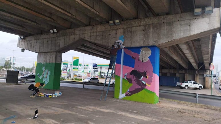 inmortalizan en el Superviaducto la hazaña histórica de la Albirroja - Nacionales