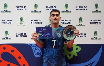 Javier Salas, jugador de la selección paraguaya de Futsal FIFA