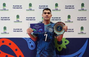Javier Salas, jugador de la selección paraguaya de Futsal FIFA