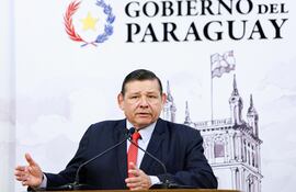 El presidente del Instituto Nacional de Desarrollo Rural y de la Tierra (INDERT), Francisco Ruiz Díaz.