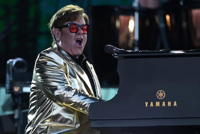 El cantante británico Elton John.