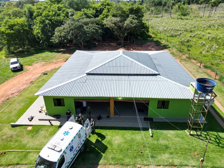 La casa allanada queda a 1.500 metros de la línea fronteriza entre Paraguay y Brasil.