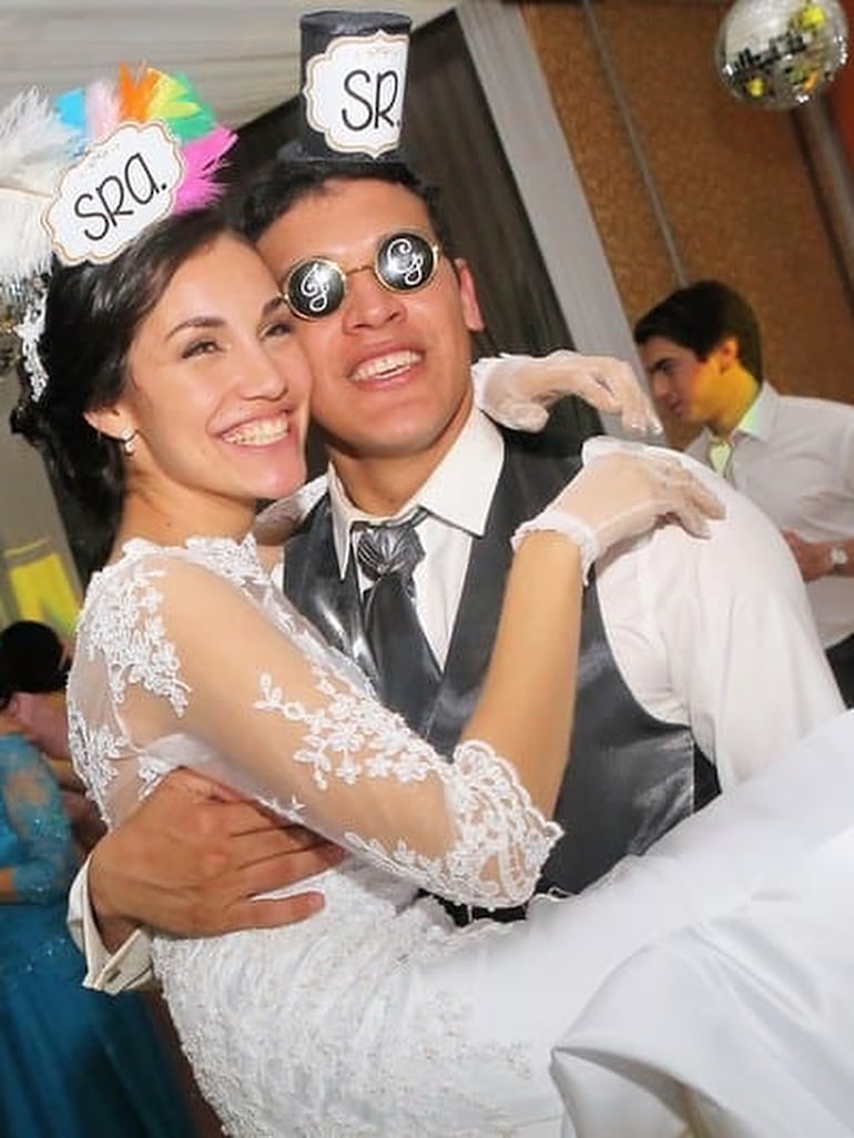 Gustavo Gómez y Jazmín Torres el día que se juraron amor eterno. (Instagram/Jazmín Torres)