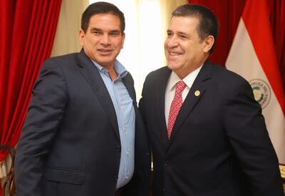 Juan C. Baruja, titular del MUVH y el significativamente corrupto según EE.UU. Horacio Cartes Jara.