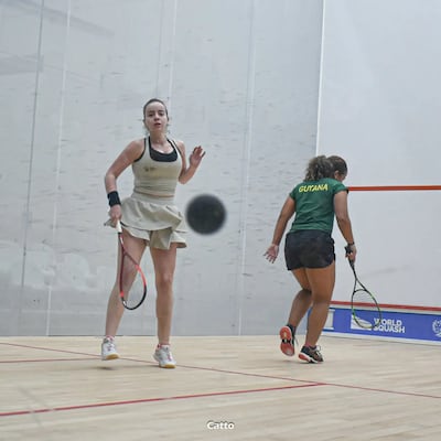 La paraguaya Belén Saavedra tuvo un exitoso inicio en el Panamericano de Squash en la SND.