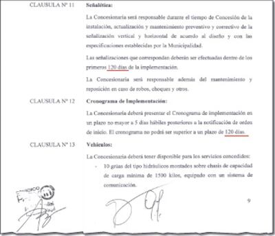 En la adenda del contrato se estipulan 120 días para que se cumpla la implementación.