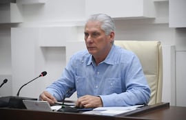 El presidente de Cuba, Miguel Díaz-Canel Bermúdez,.