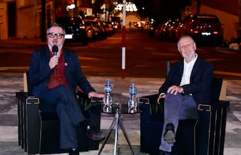 Fredi Casco, director artístico de la Fundación Texo, y Salvador Rueda, urbanista español.
